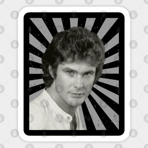 Retro Hasselhoff Sticker by Tiru Store 